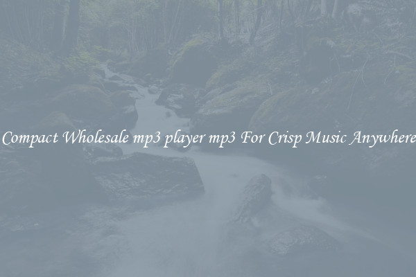 Compact Wholesale mp3 player mp3 For Crisp Music Anywhere