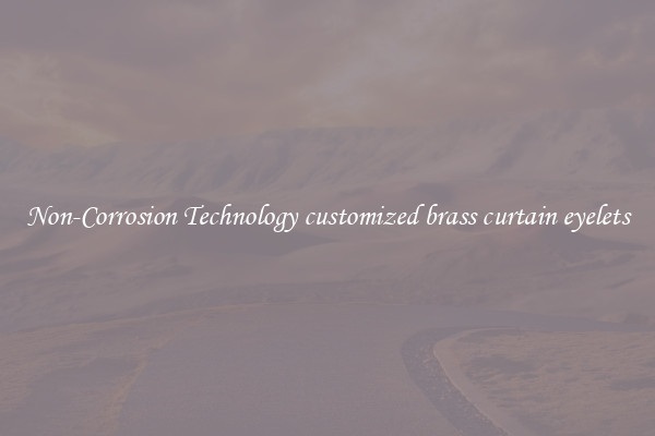 Non-Corrosion Technology customized brass curtain eyelets