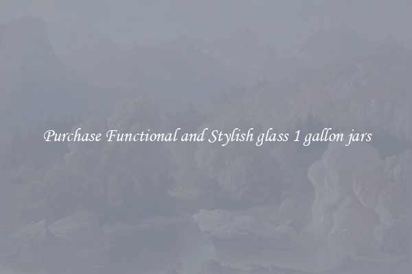 Purchase Functional and Stylish glass 1 gallon jars