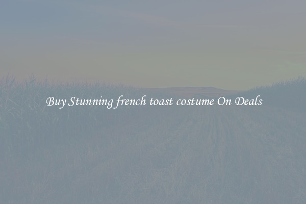 Buy Stunning french toast costume On Deals