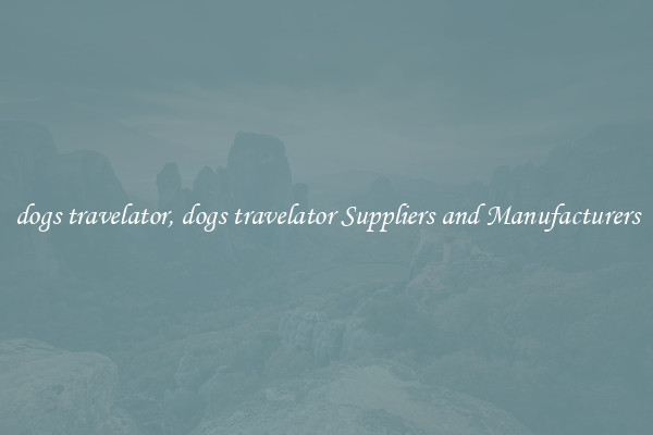 dogs travelator, dogs travelator Suppliers and Manufacturers
