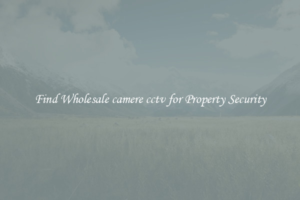 Find Wholesale camere cctv for Property Security