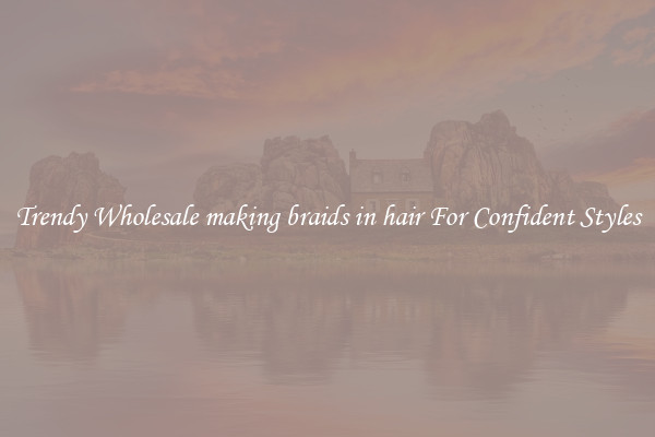 Trendy Wholesale making braids in hair For Confident Styles