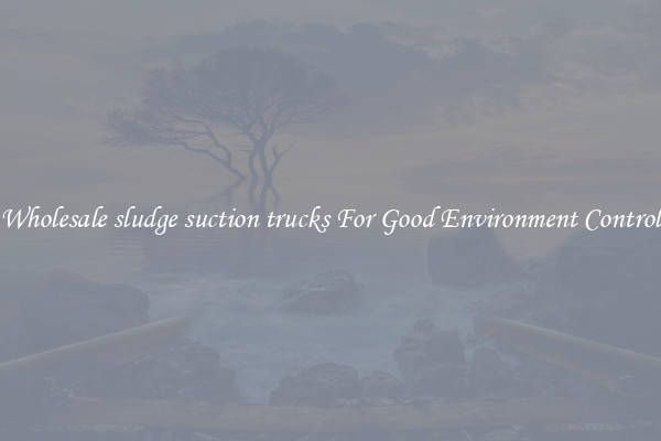 Wholesale sludge suction trucks For Good Environment Control