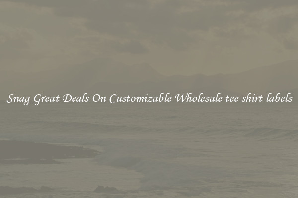 Snag Great Deals On Customizable Wholesale tee shirt labels