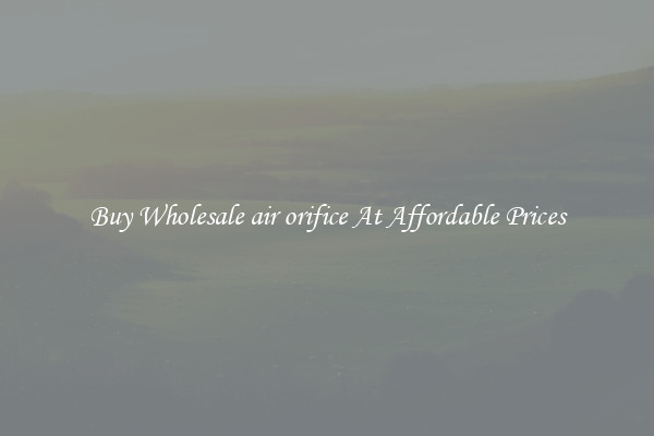 Buy Wholesale air orifice At Affordable Prices