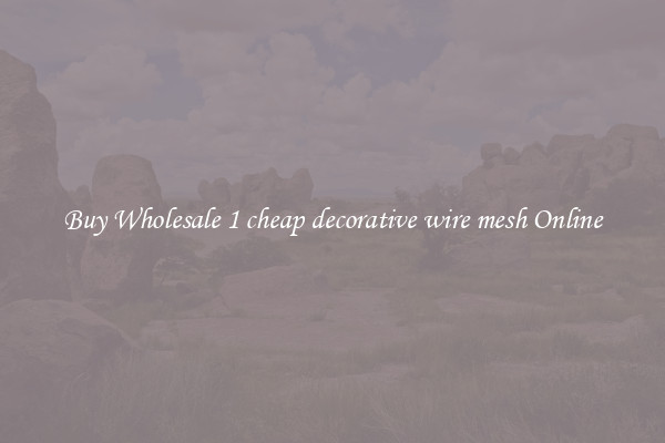 Buy Wholesale 1 cheap decorative wire mesh Online