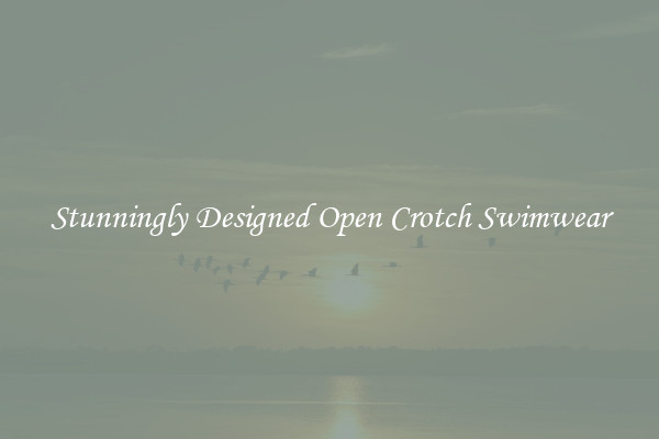 Stunningly Designed Open Crotch Swimwear