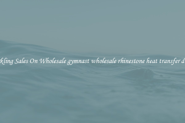Sparkling Sales On Wholesale gymnast wholesale rhinestone heat transfer design