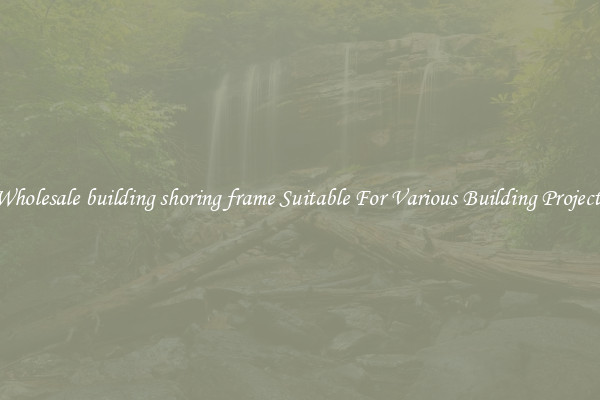 Wholesale building shoring frame Suitable For Various Building Projects