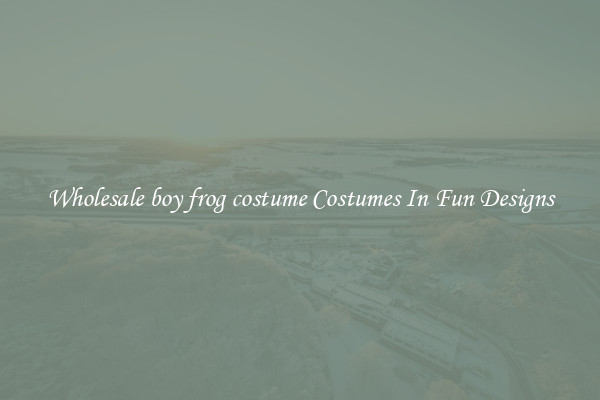 Wholesale boy frog costume Costumes In Fun Designs