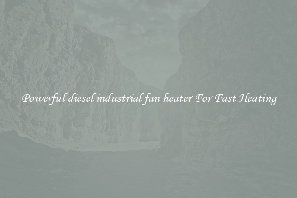 Powerful diesel industrial fan heater For Fast Heating